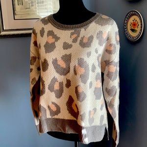NWOT Leopard Print Sweater